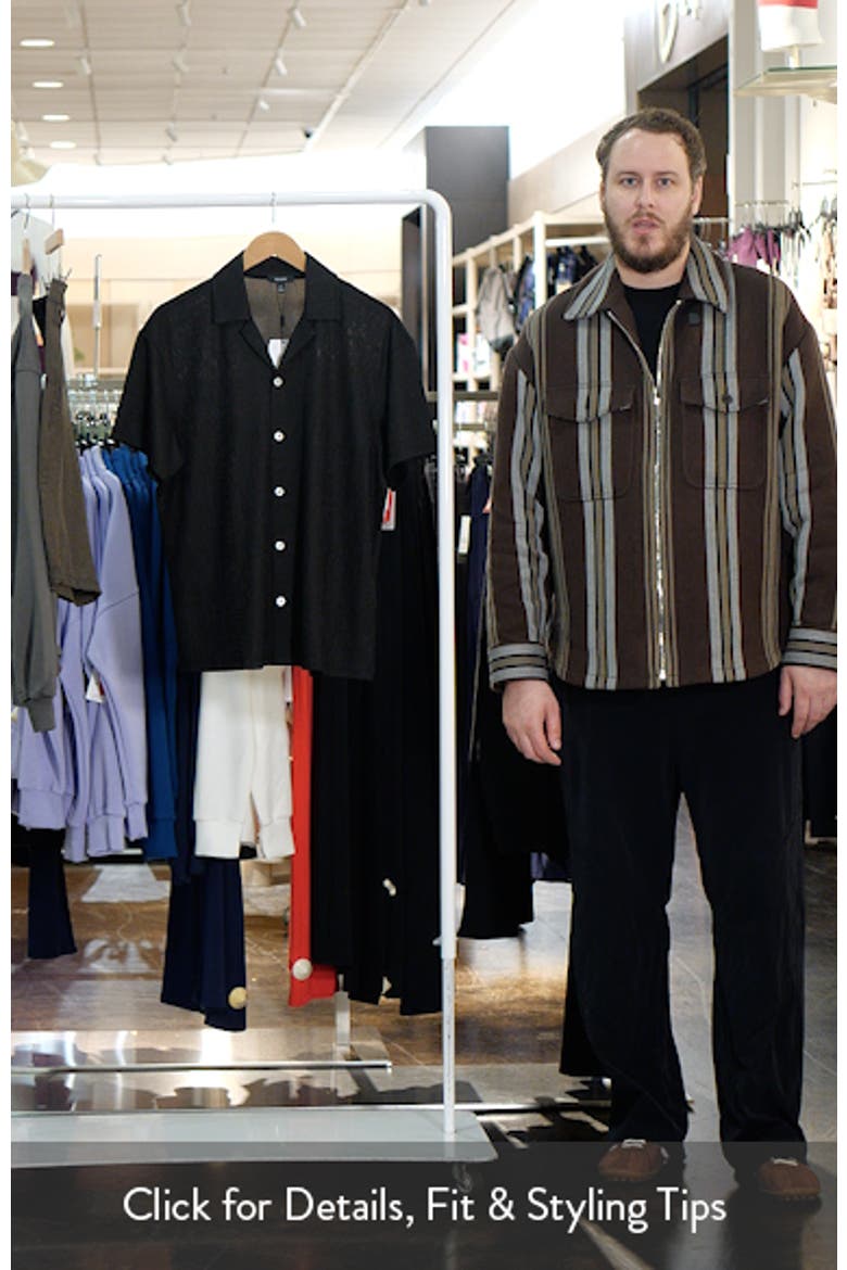 Ando Texture Stripe Camp Shirt video