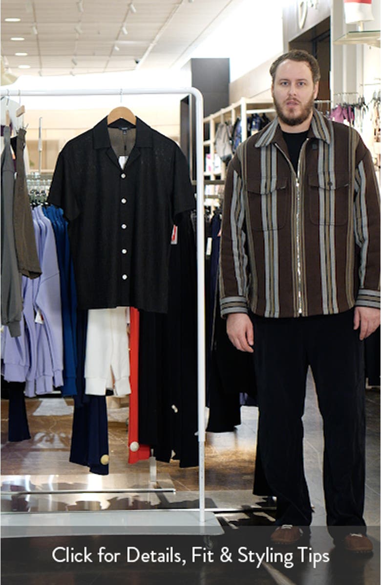 Ando Texture Stripe Camp Shirt, sales video thumbnail