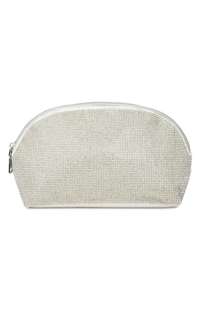 Iscream Kids' Crystal Embellished Cosmetic Case, Main, color, White