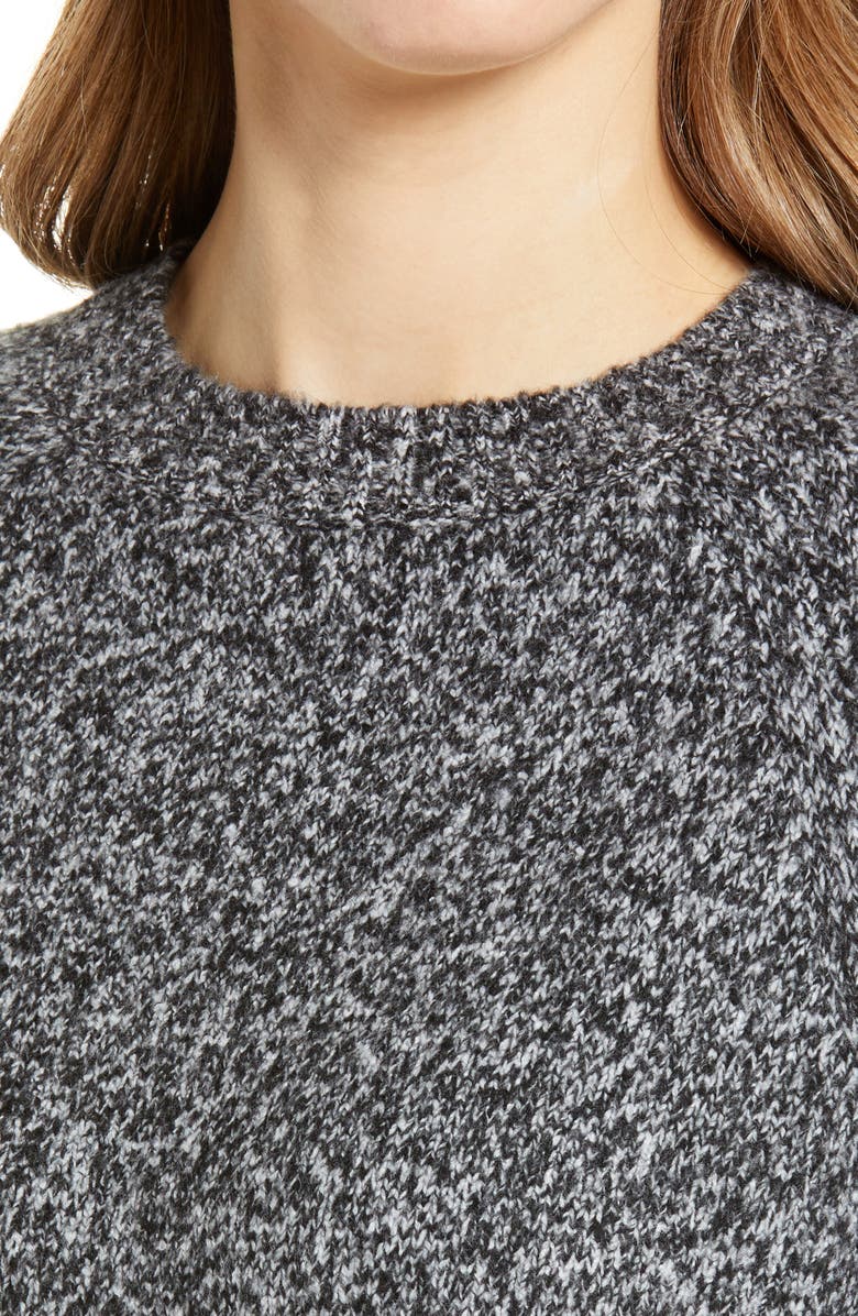 Nordstrom Women's Cable Knit Sleeve Crewneck Sweater, Alternate, color,