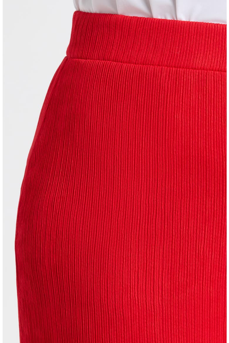 Crinkle Pull-On Ankle Wide Leg Pants, Alternate, color, BEGONIA RED