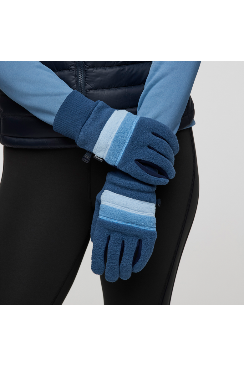 Teca Fleece Gloves, Alternate, color, Abyss