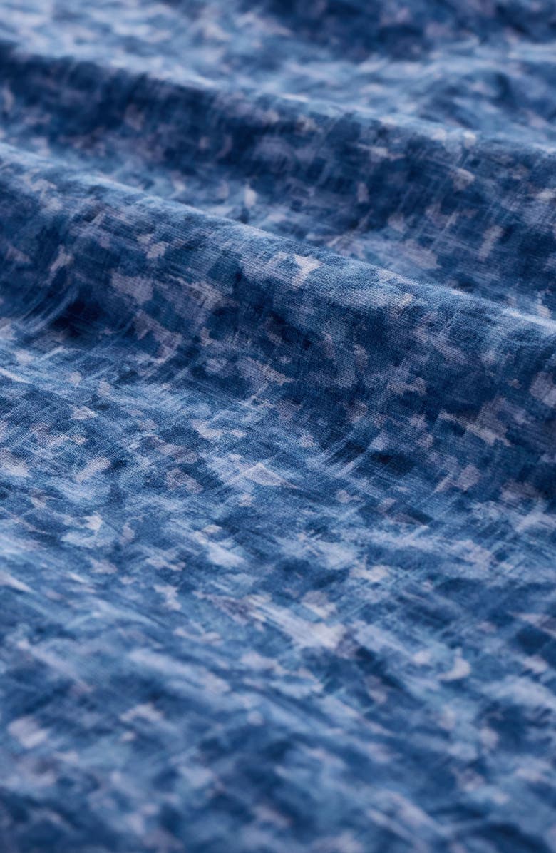 Bugatchi Jimmy OoohCotton<sup>®</sup> Abstract Print Button-Up Shirt, Alternate, color, Cobalt