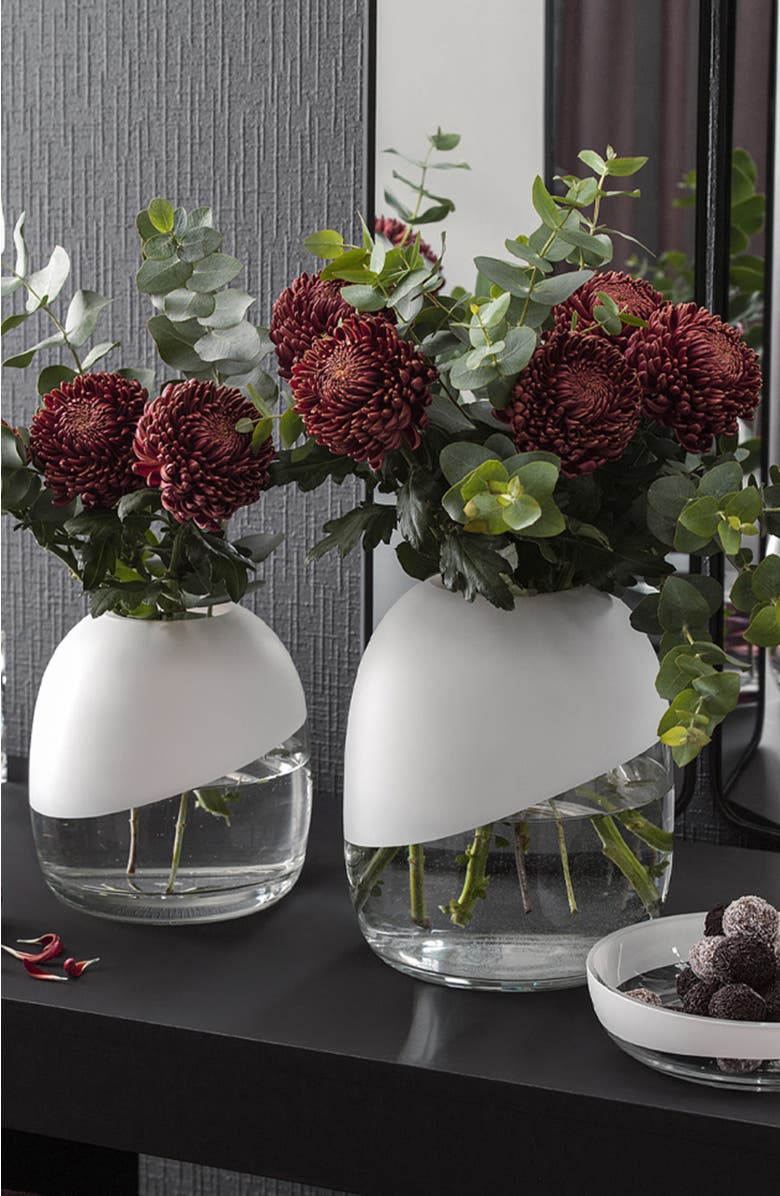 Togas Ayres Flower Vase, Alternate, color, White