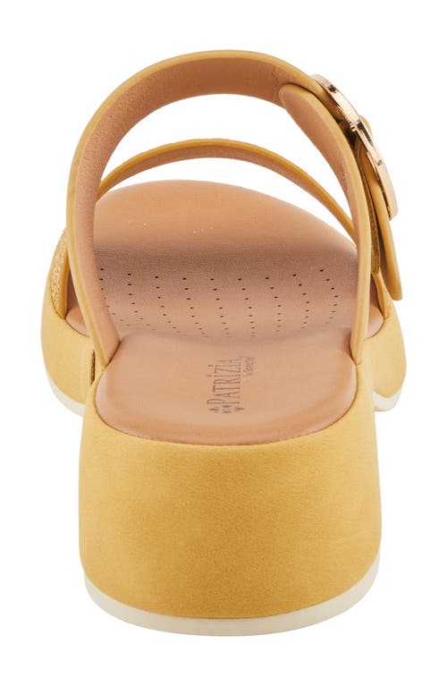 Patrizia By Spring Step Fenna Slide Sandal In Mustard