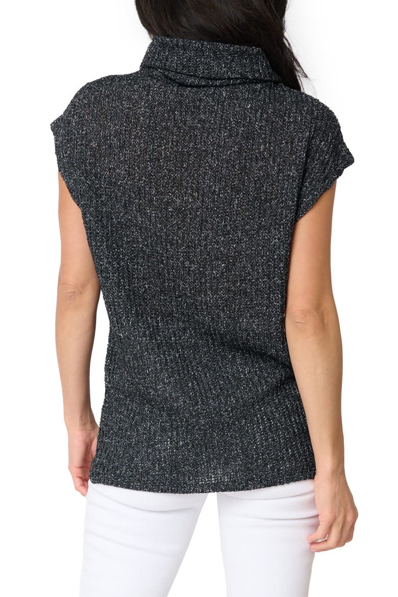 Funnel Neck Sweater, Alternate, color, BLACK