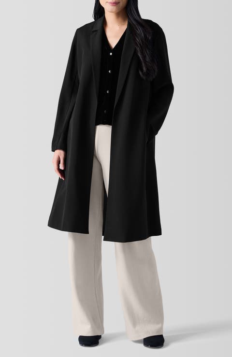 Open Front Silk Chiffon Jacket