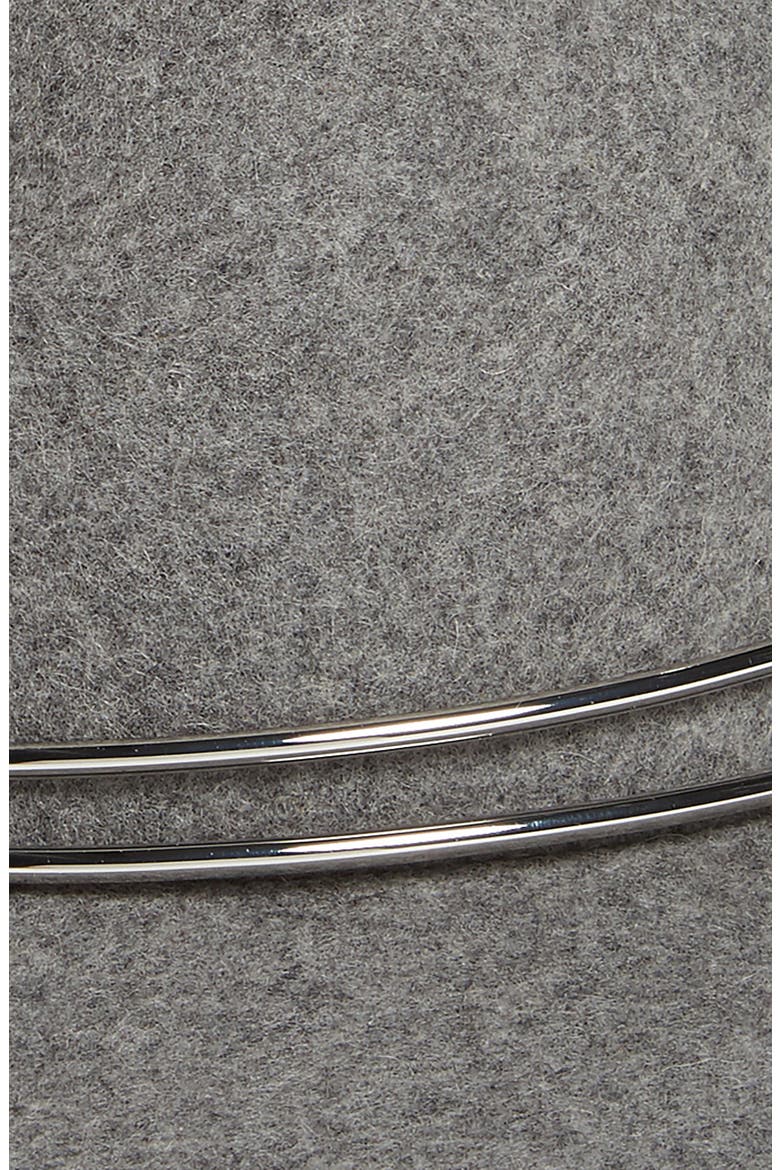 Zoe Wool Felt Fedora, Alternate, color, LT HTHR GREY