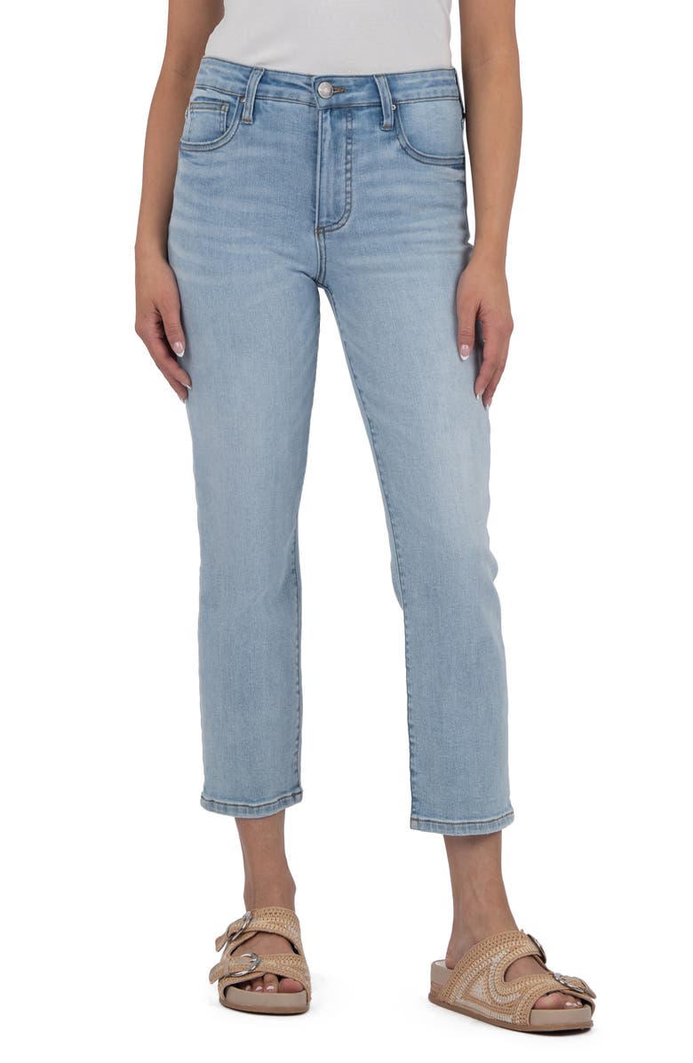 KUT from the Kloth Rachael Mid Rise Crop Mom Jeans, Main, color, Mature