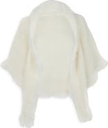 SAACHI Faux Fur Trim Kimono