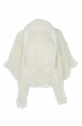 SAACHI Faux Fur Trim Kimono