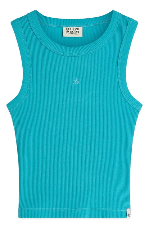 Kids' Slim Cotton Rib Tank (Big Kid)