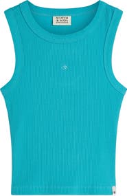 Scotch & Soda Kids' Slim Cotton Rib Tank