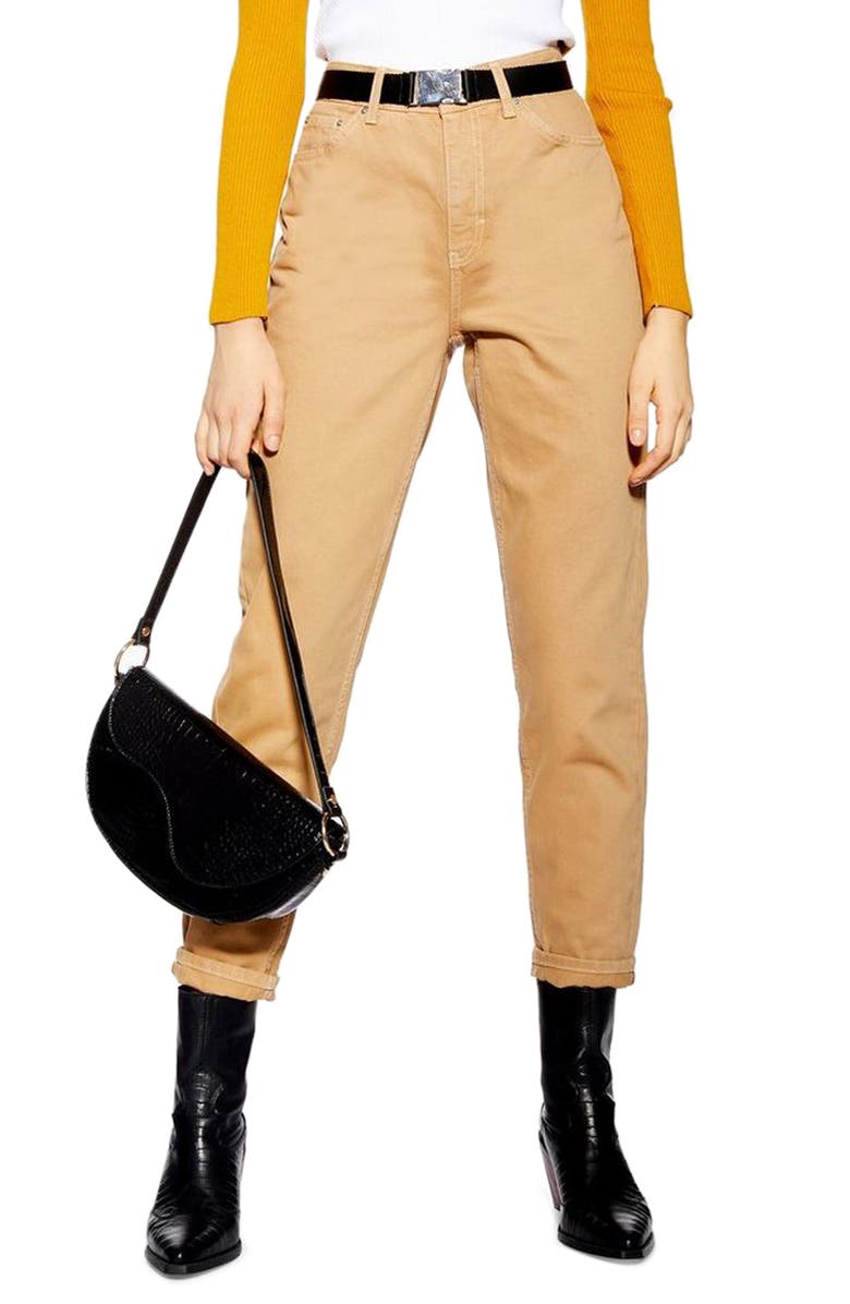 Topshop Mom Jeans, Main, color,