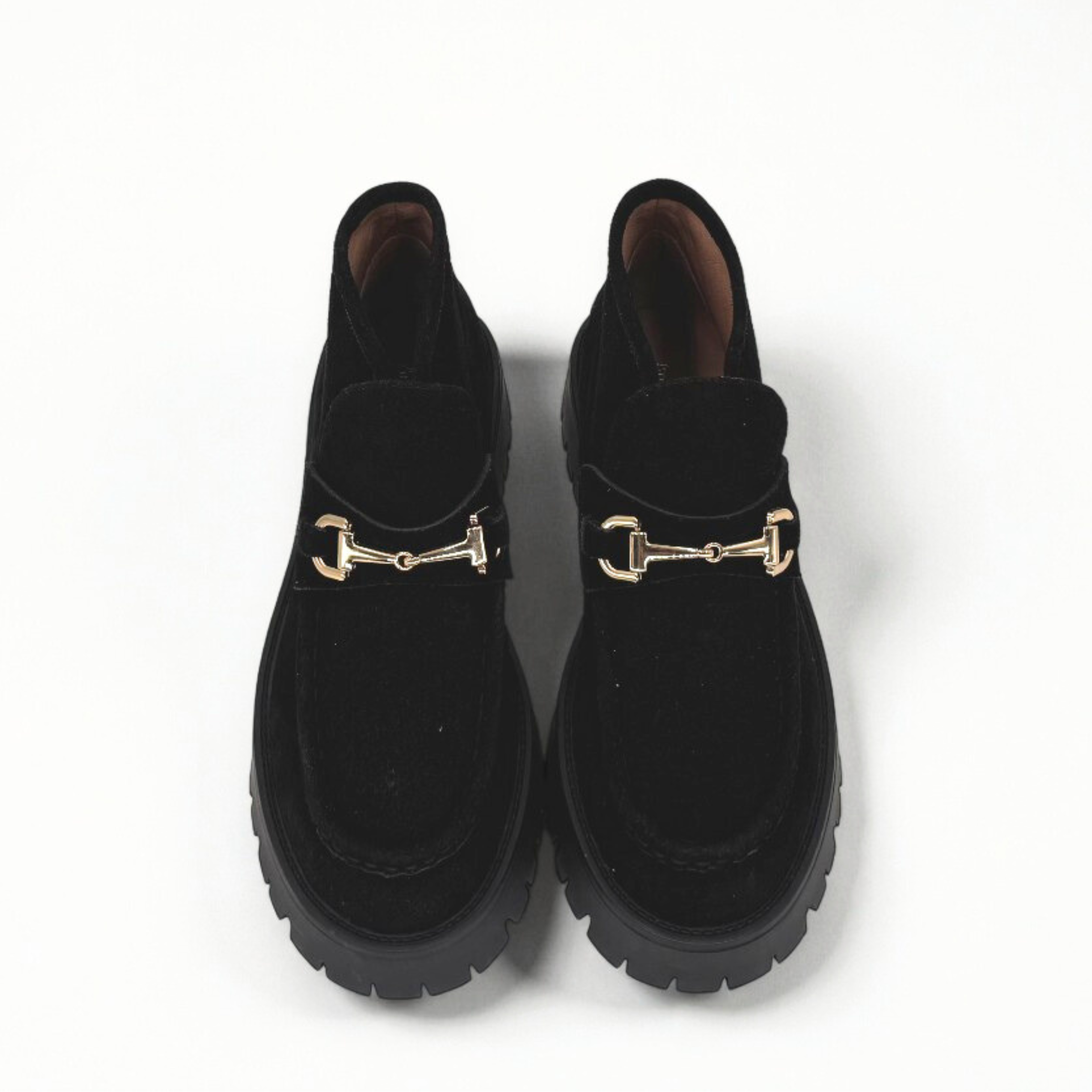 Amie Rafa Dario Suede Horsebit Boots, Alternate, color, Black