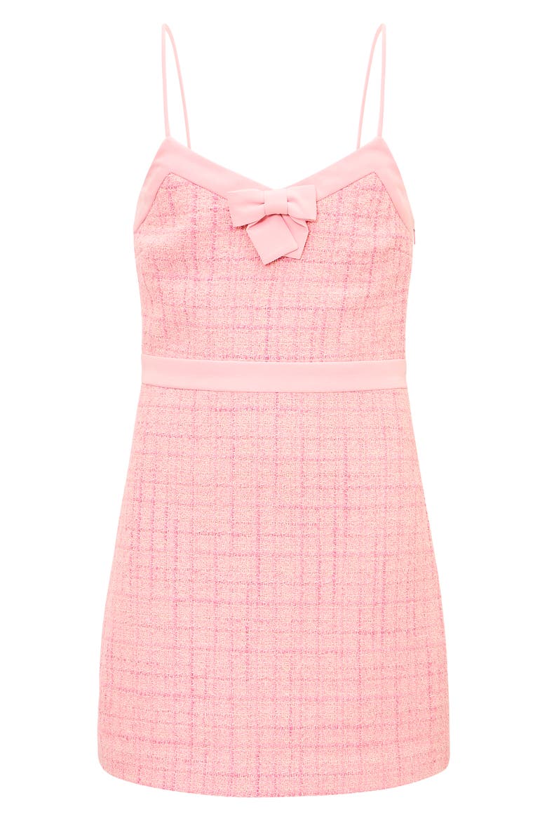 Kids' Kitt Tweed Minidress, Main, color, PINK HIBISCUS