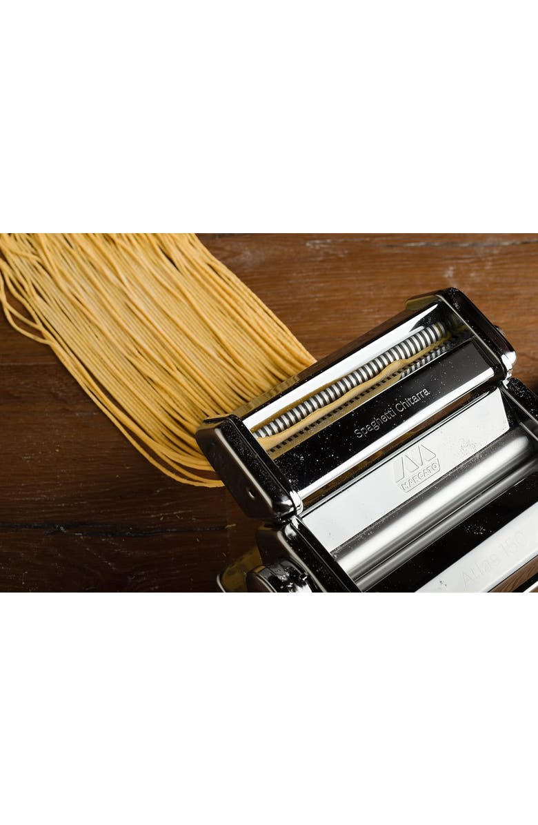 Marcato Spaghetti Attachment, Works with Atlas 150 Pasta Machine, Alternate, color, Silver