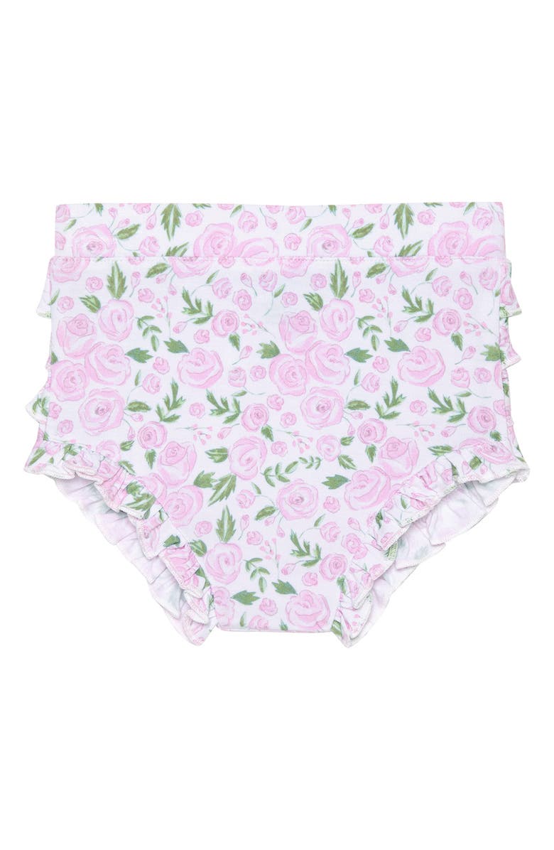 Posh Peanut Ruffle Cap Sleeve Dress with Bloomers, Alternate, color, Light/ Pastel Blue