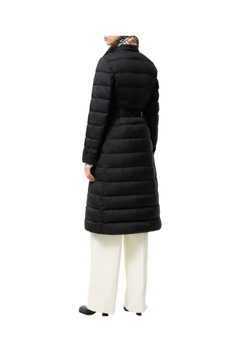 Long Nylon Audley Puffer Coat, Alternate, color, Black