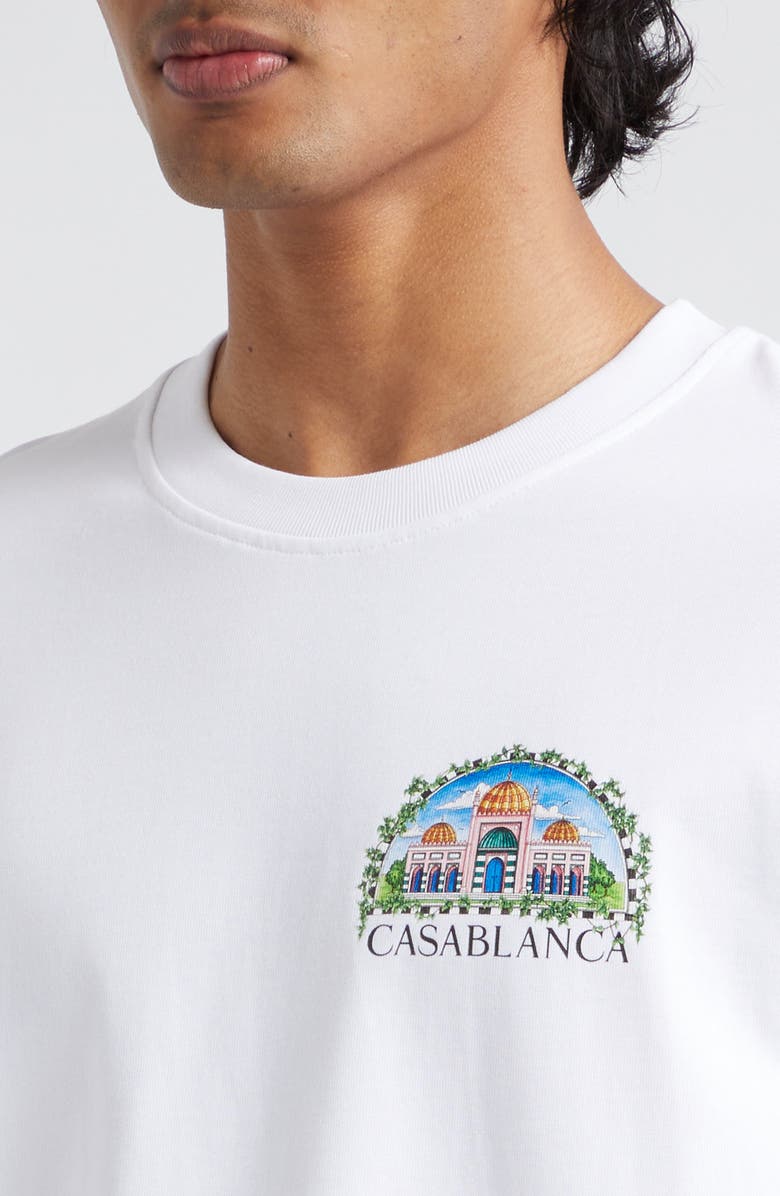 Casablanca Vue de Damas Organic Cotton Graphic T-Shirt, Alternate, color,