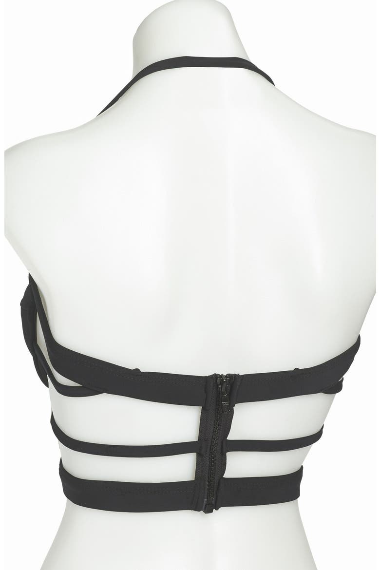 Sport Bustier Top, Alternate, color, BLACK