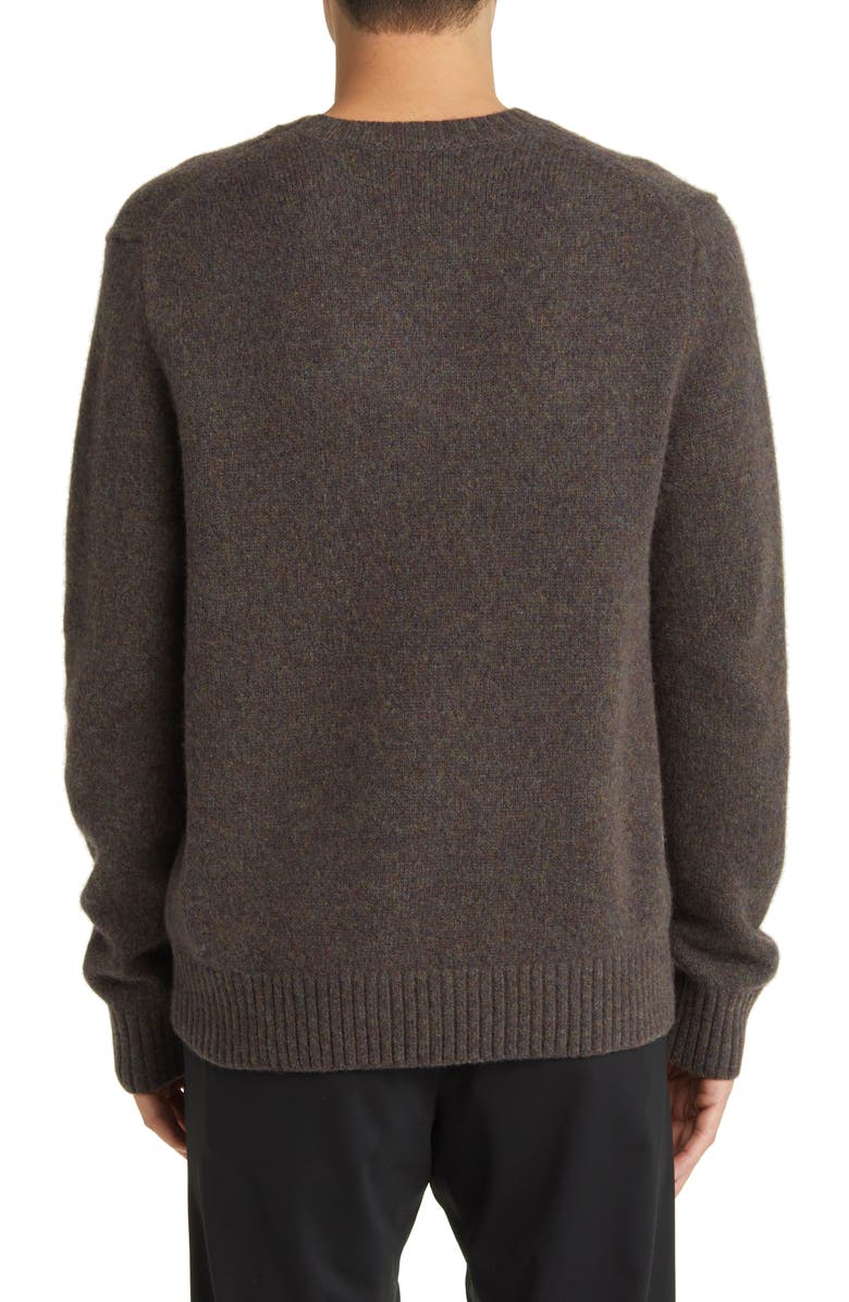Vince Mélange Wool Blend Crewneck Sweater, Alternate, color, Heather Carrillo Green