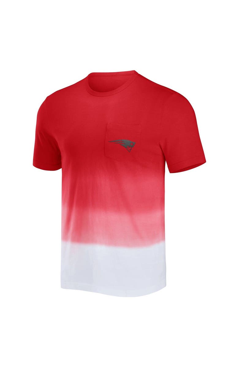 NFL X DARIUS RUCKER Men's NFL x Darius Rucker Collection by Fanatics Red/White New England Patriots Dip Dye Pocket T-Shirt, Alternate, color, Red