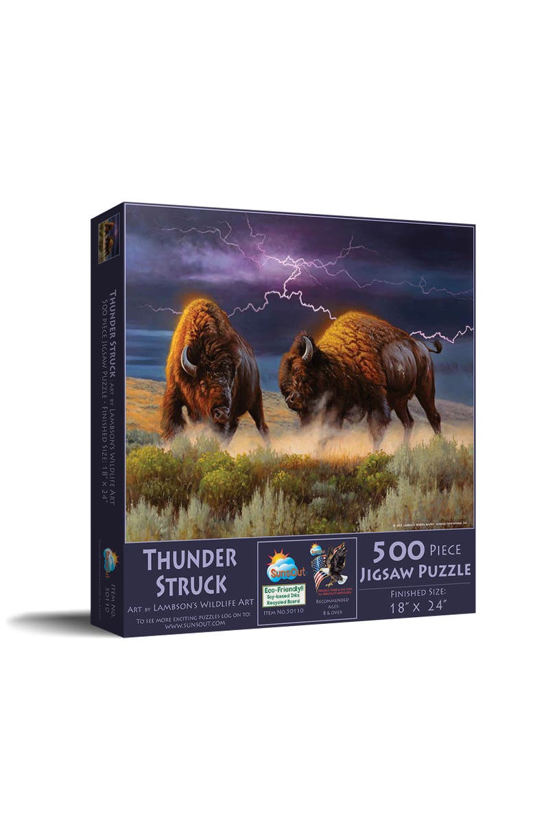 Sunsout Thunderstruck 500 piece Jigsaw Puzzle for Adults, Main, color, Multicolor