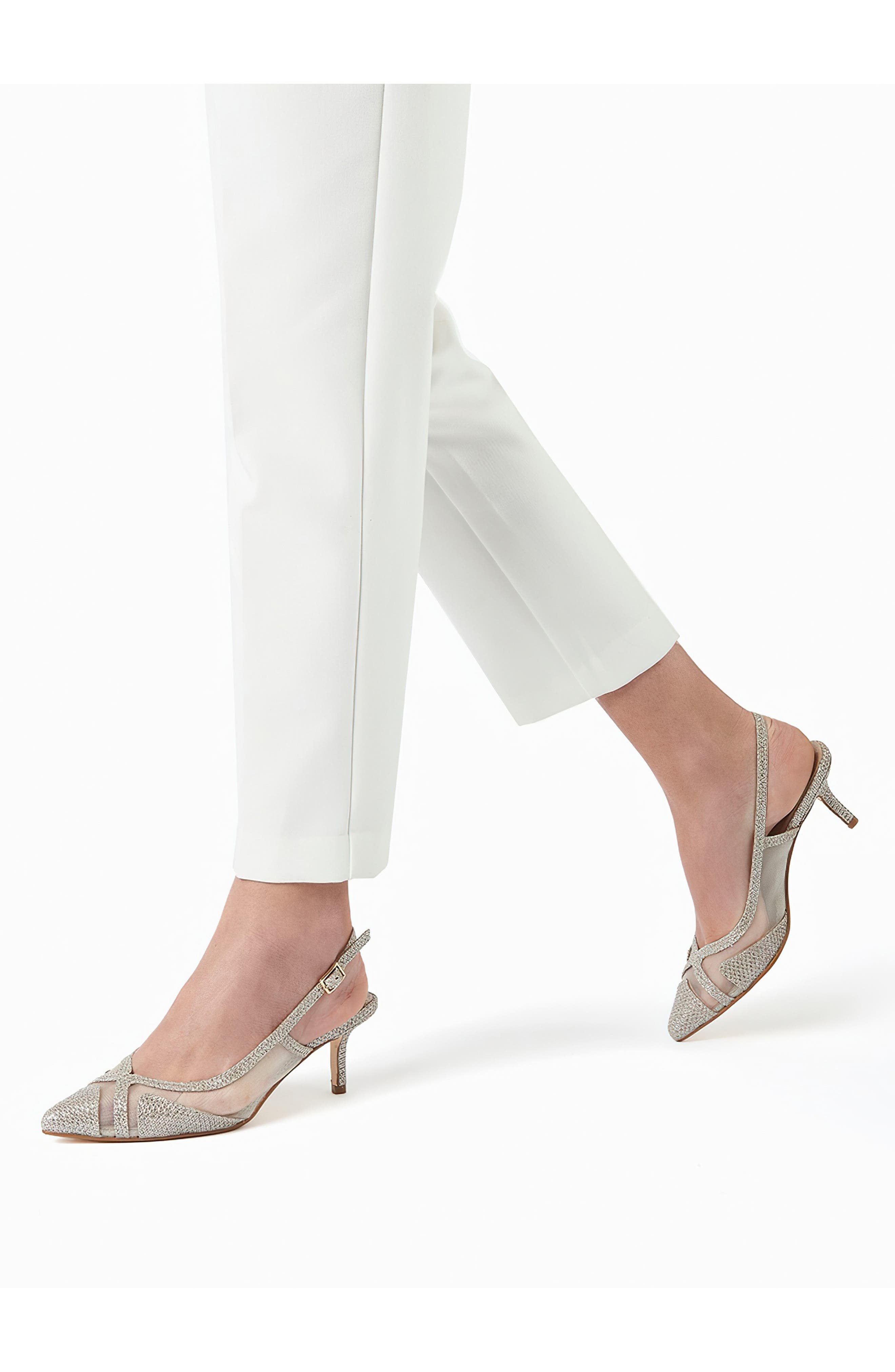 Dune London Dianas Slingback Pump, Alternate, color, Gold