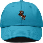 Dalix Dachshund Embroidered Dad Cap