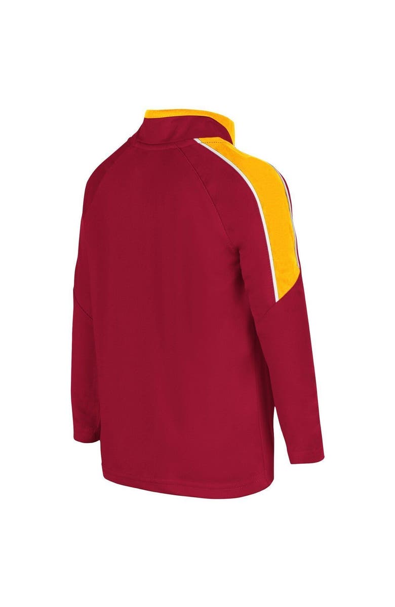 COLOSSEUM Toddler Colosseum Cardinal Iowa State Cyclones Windshirt Quarter-Zip Jacket, Alternate, color,
