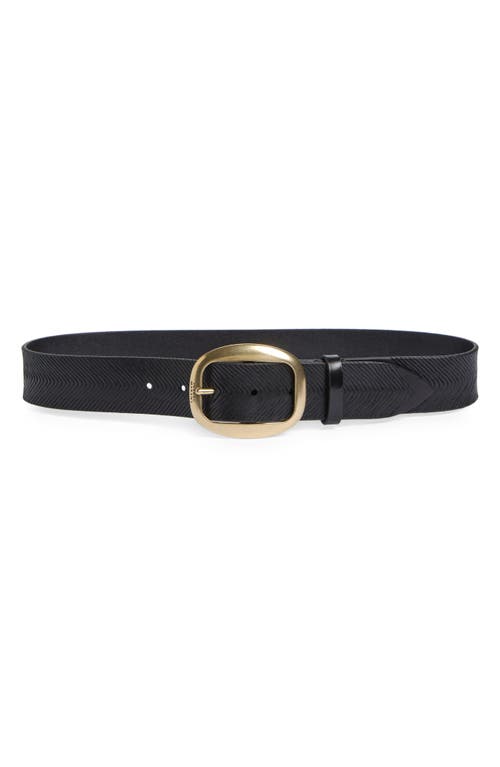 Isabel Marant Dara Leather Belt in Black at Nordstrom, Size 75