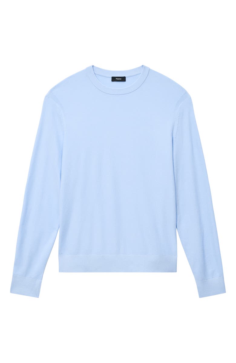 Theory Textured Crewneck Sweater, Alternate, color, Clear Sky