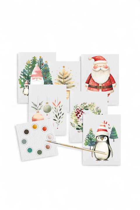 Watercolor Postcard Art Set