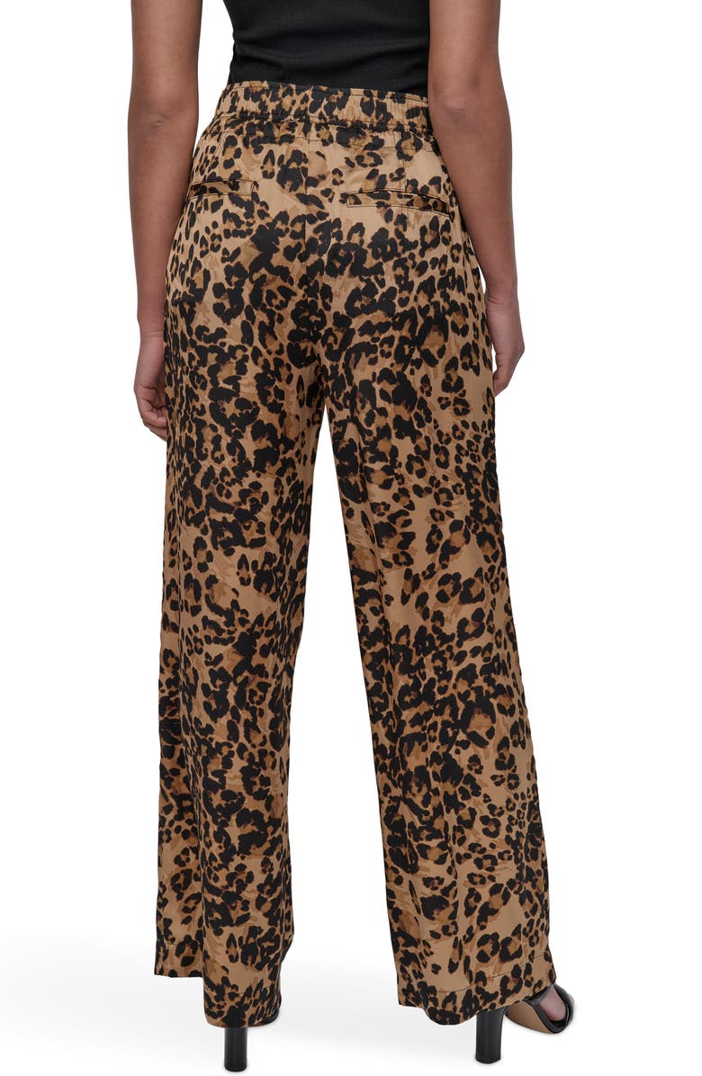 DKNY Print Drawstring Wide Leg Pants, Alternate, color,