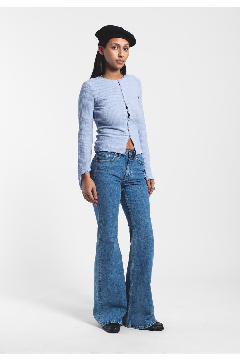 Elba Mid Bootcut Jeans, Alternate, color, Bay Sky Retro