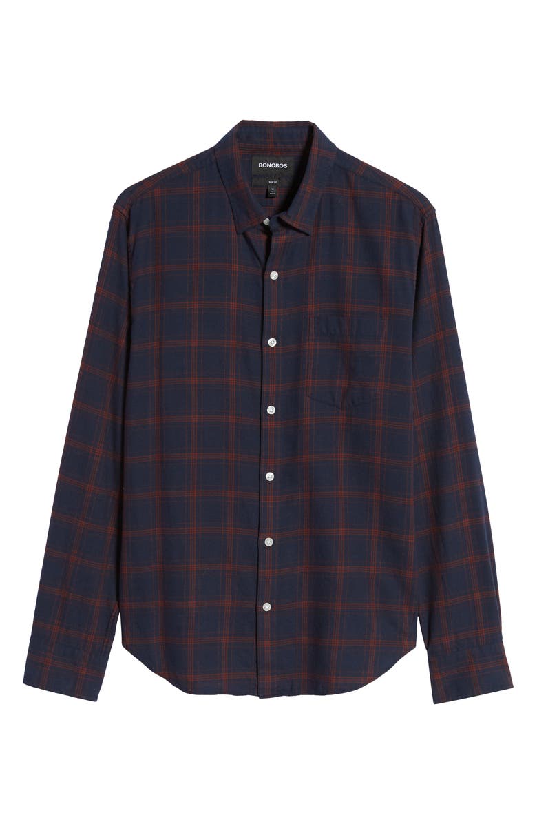 Bonobos Slim Fit Plaid Flannel Button-Up Shirt, Alternate, color,