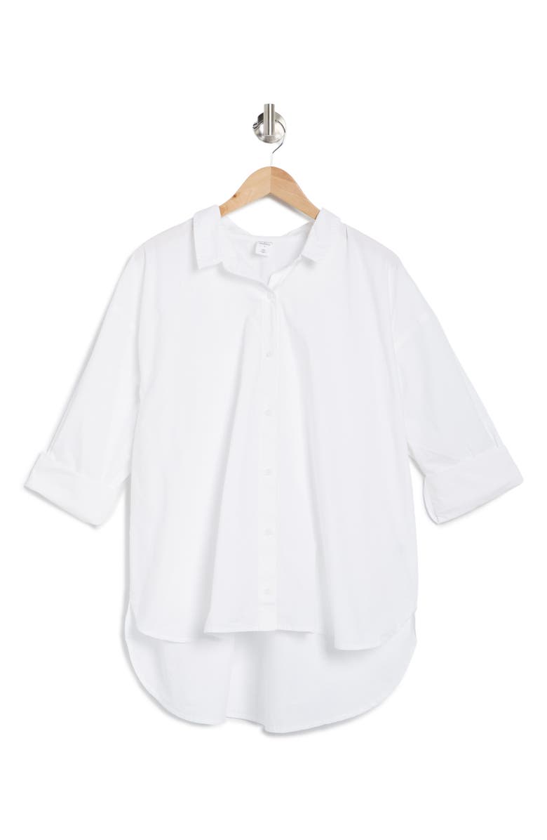 Melrose and Market Collared Poplin Shirt, Alternate, color, 
