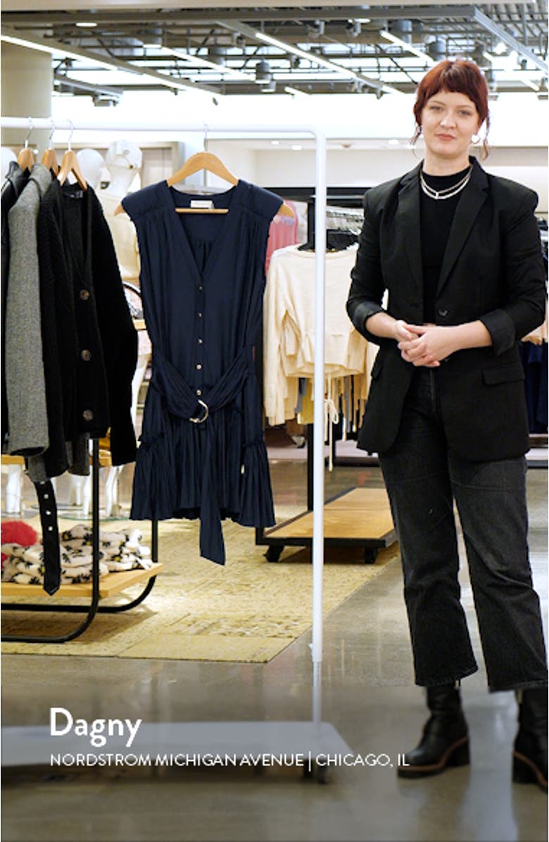 Miley Sleeveless Mini Shirtdress, sales video thumbnail