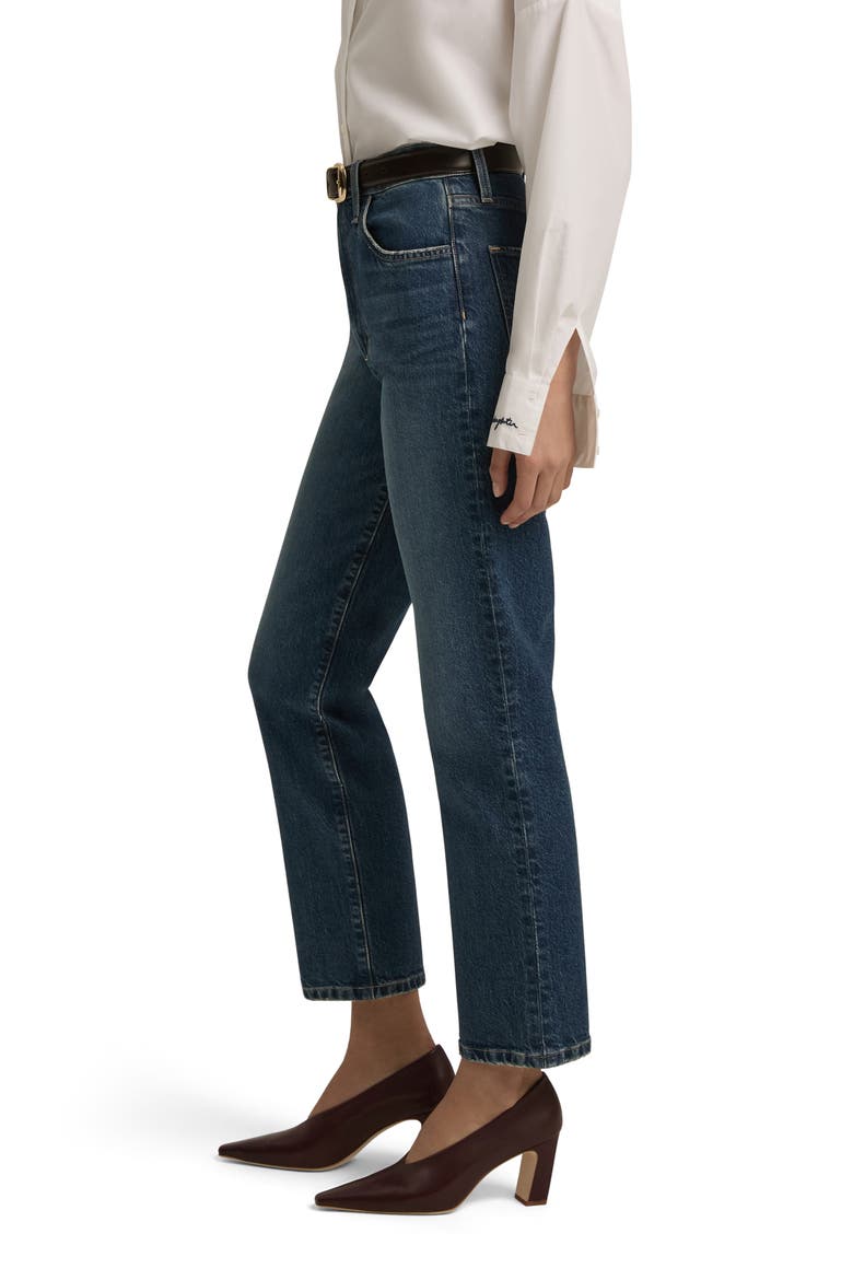 The Valentina High Waist Ankle Straight Leg Jeans, Alternate, color, CAMBRIDGE