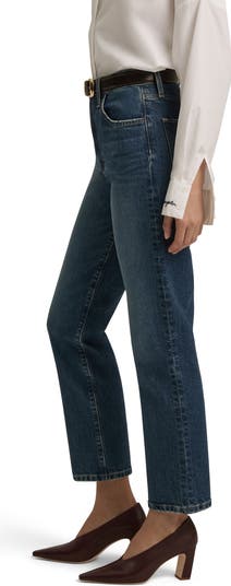The Valentina High Waist Ankle Straight Leg Jeans