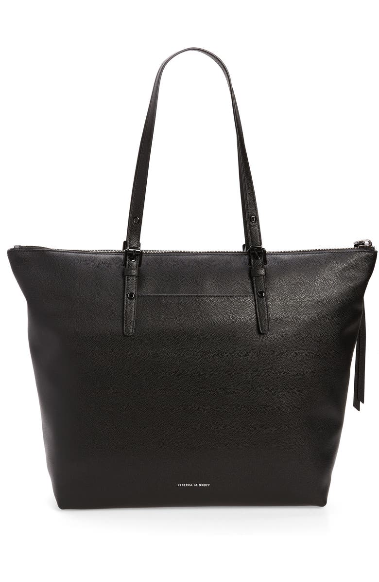 Rebecca Minkoff Chunky Leather Zip Tote, Alternate, color,