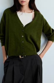 MANGO V-Neck Cardigan