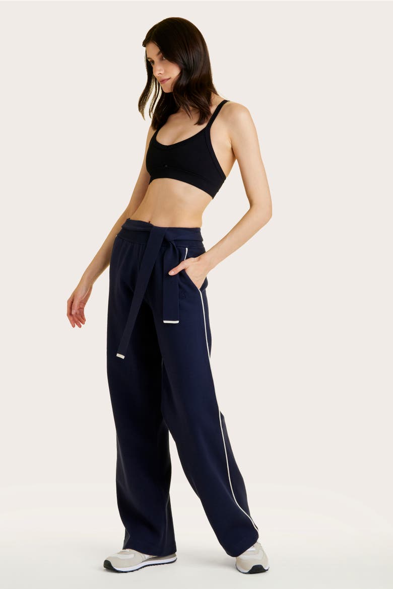 Framed Knit Pant, Alternate, color, Navy