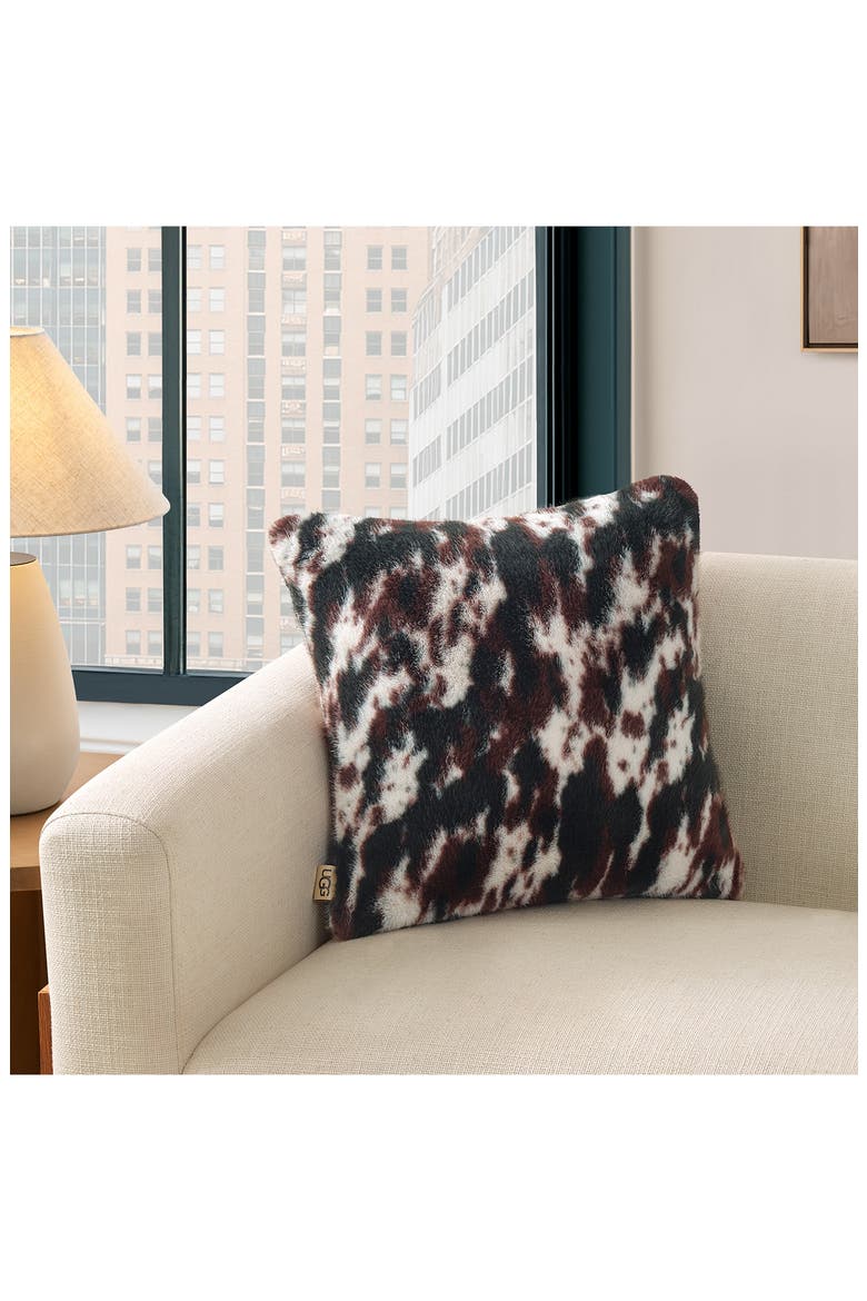 Everett Accent Pillow, Alternate, color, BURNT CEDAR COW