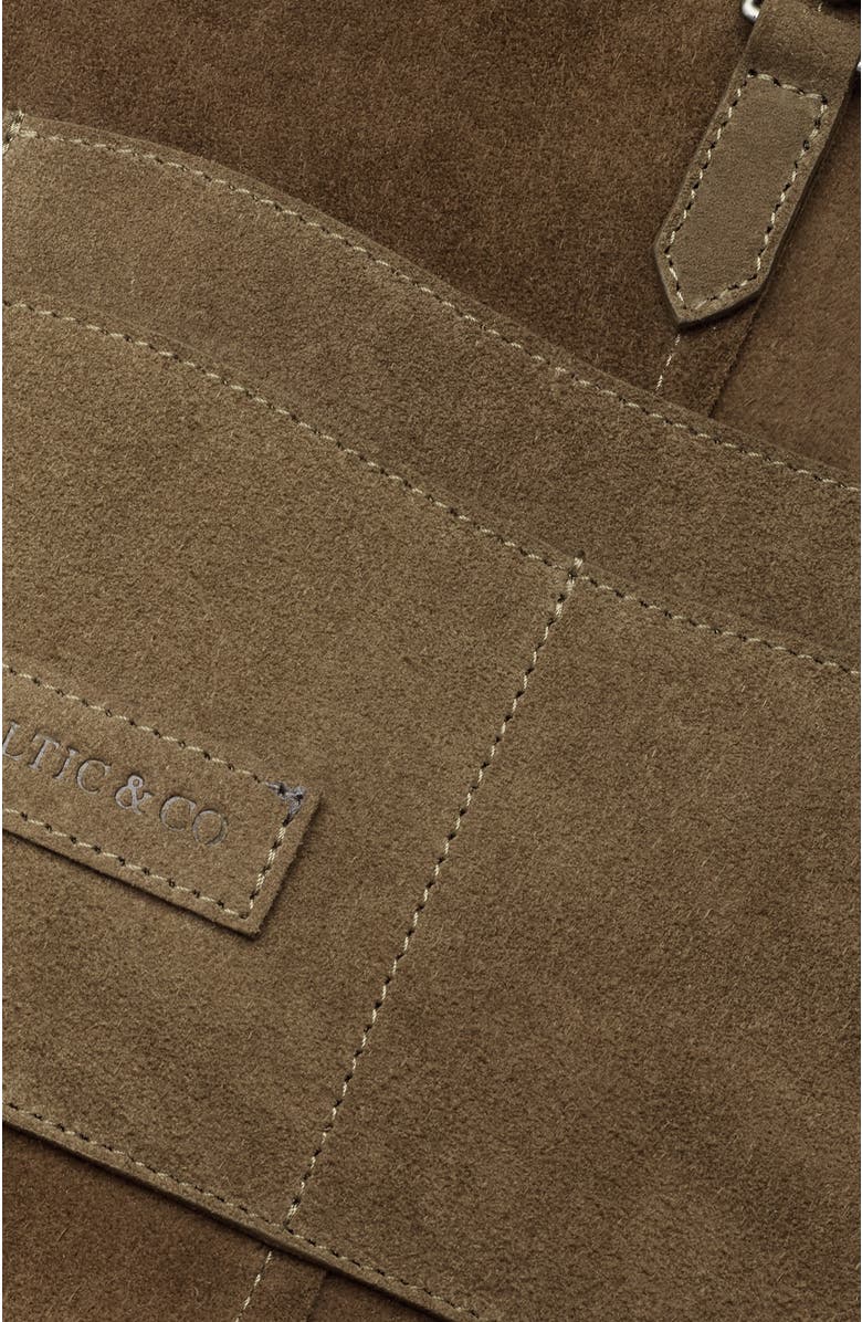 Celtic & Co. Suede Slouchy Shoulder Bag, Alternate, color, Khaki