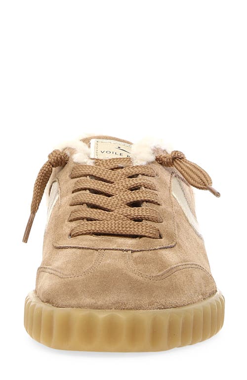 Voile Blanche Ines Genuine Shearling Mule In Brown
