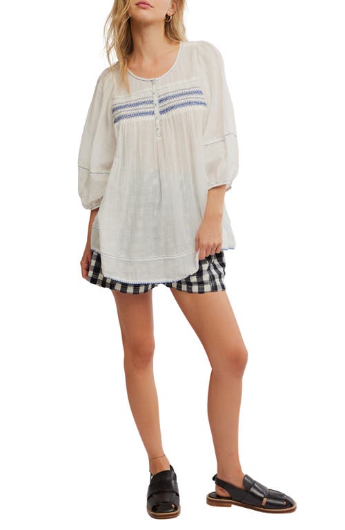 FREE PEOPLE FREE PEOPLE DYLAN SMOCKED TUNIC 