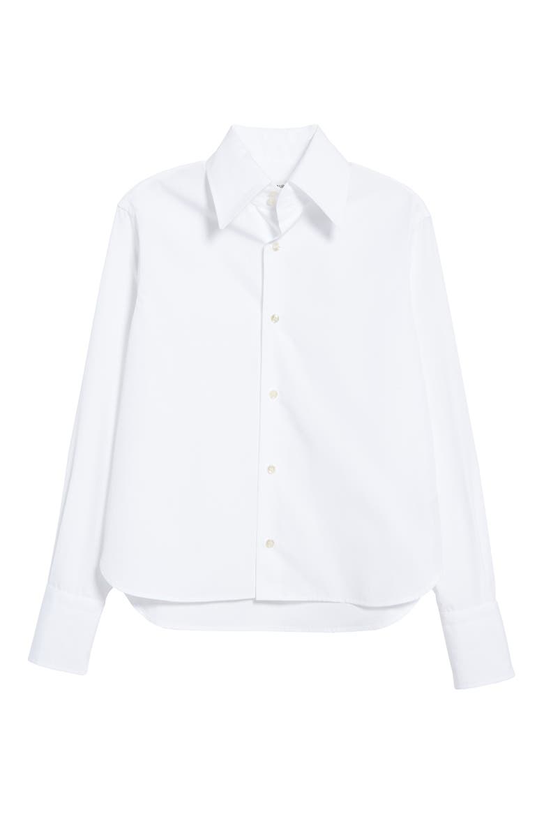 Poplin Shirt, Alternate, color, BLANC