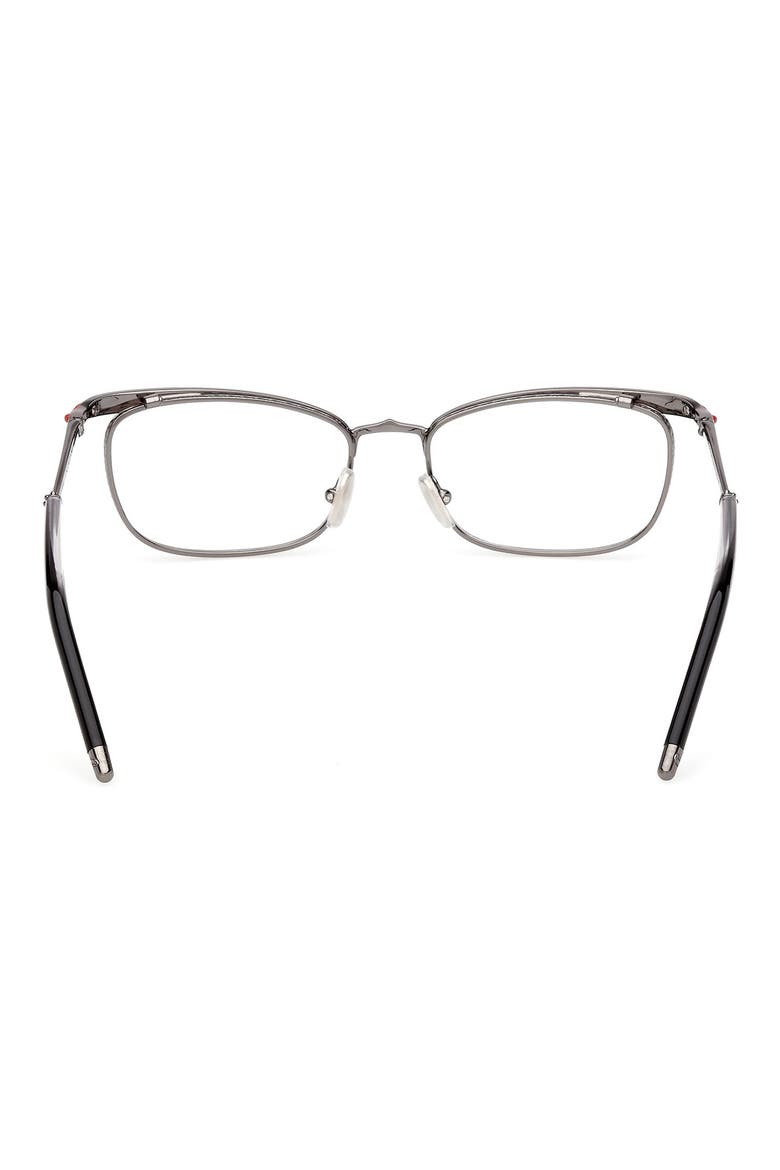54mm Oval Optical Glasses, Alternate, color, GUNMETAL
